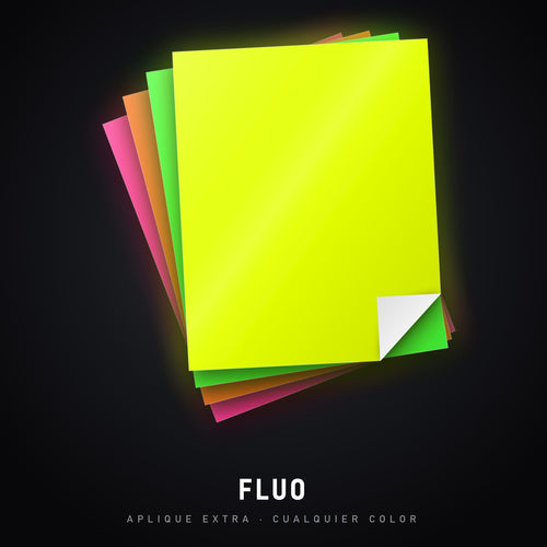 Aplique extra fluo - láminas fluo en cualquier color