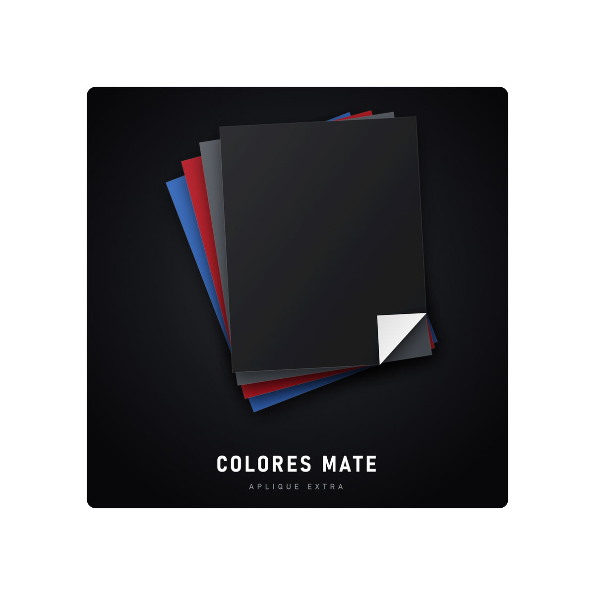 Aplique extra colores mate - láminas