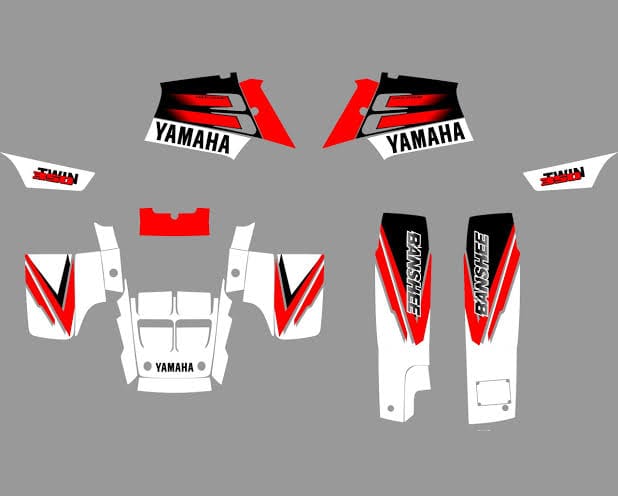 Kit de Gráficas para ATV Yamaha Banshee - Diseño 02 - LedPro Racing