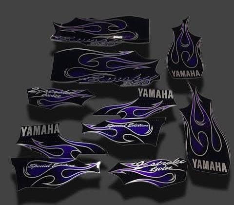 Kit de Gráficas para ATV Yamaha Banshee - Diseño 03 - LedPro Racing