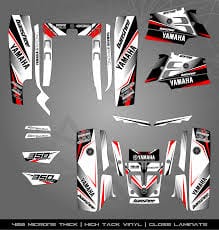 Kit de Gráficas para ATV Yamaha Banshee - Diseño 12 - LedPro Racing