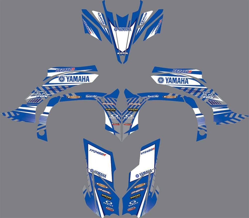 Kit de Gráficas para ATV Yamaha YFZ 450 - Diseño 11 - LedPro Racing