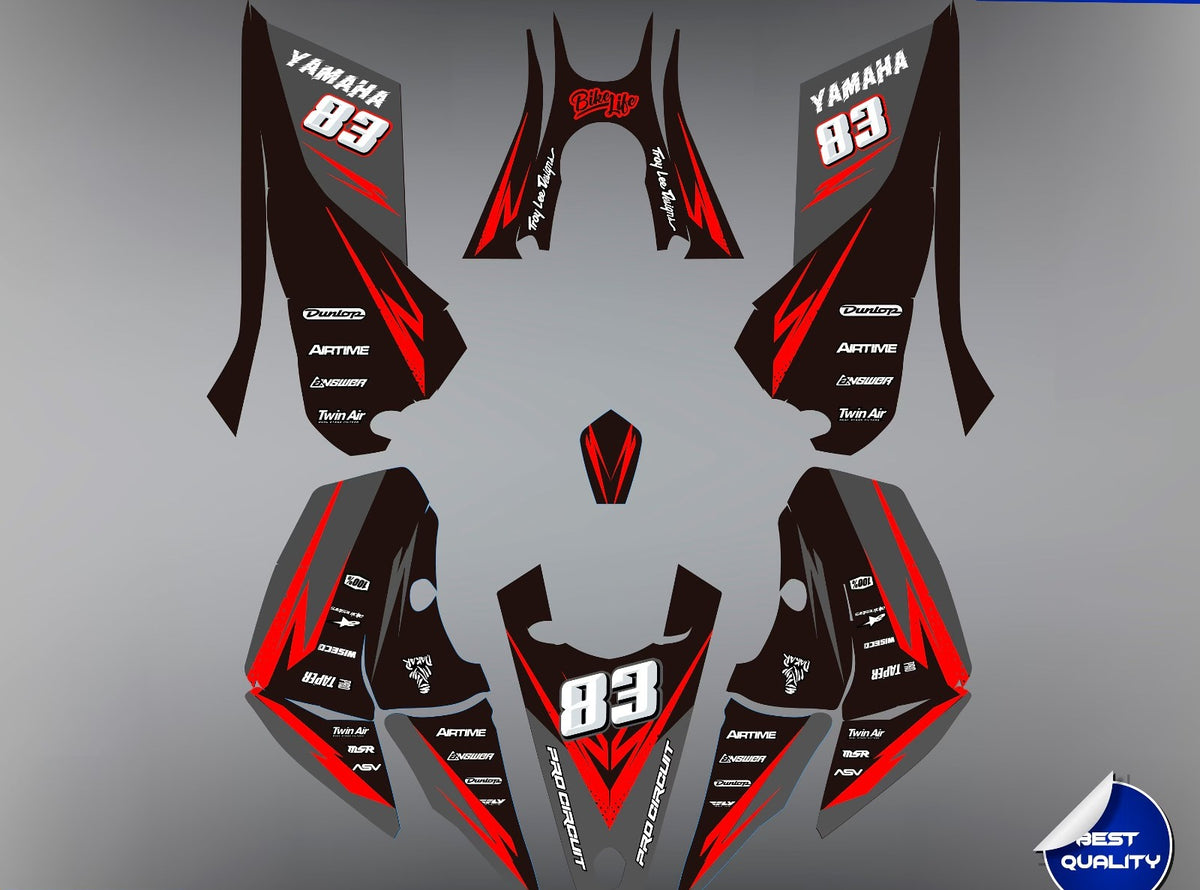 Kit de Gráficas para ATV Yamaha YFZ 450 - Diseño 13 - LedPro Racing