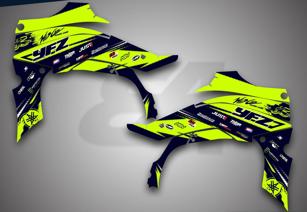 Kit de Gráficas para ATV Yamaha YFZ 450 - Diseño 22 - LedPro Racing