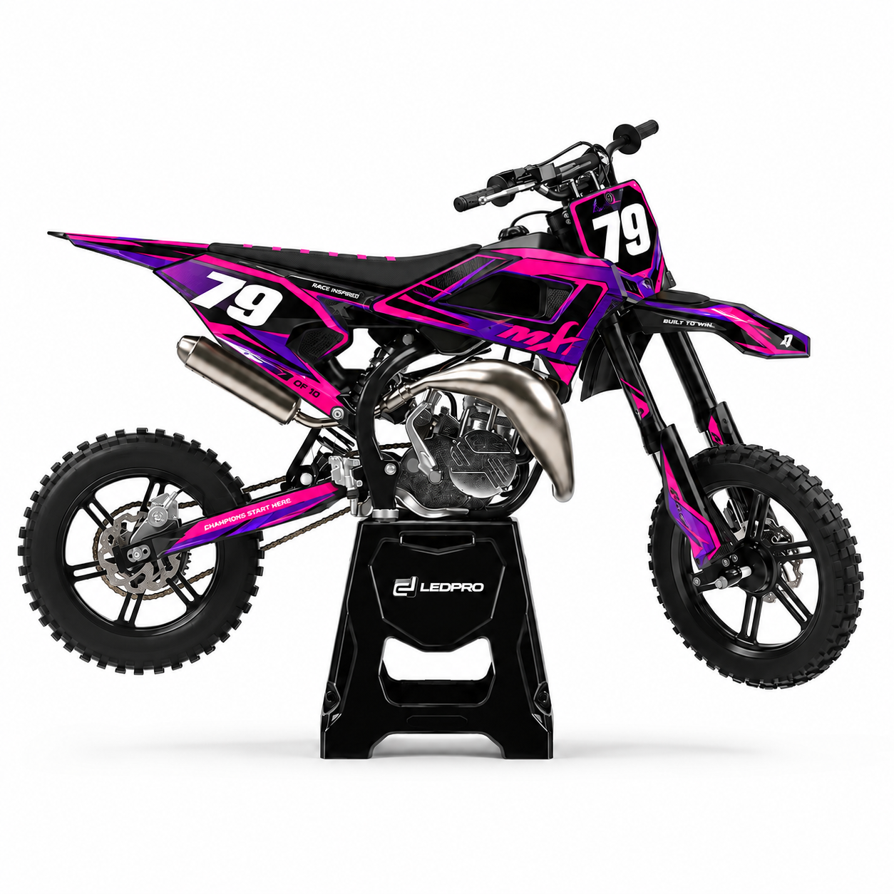 Kit de Gráficas para Motocross Cobra CX65 - Diseño 8