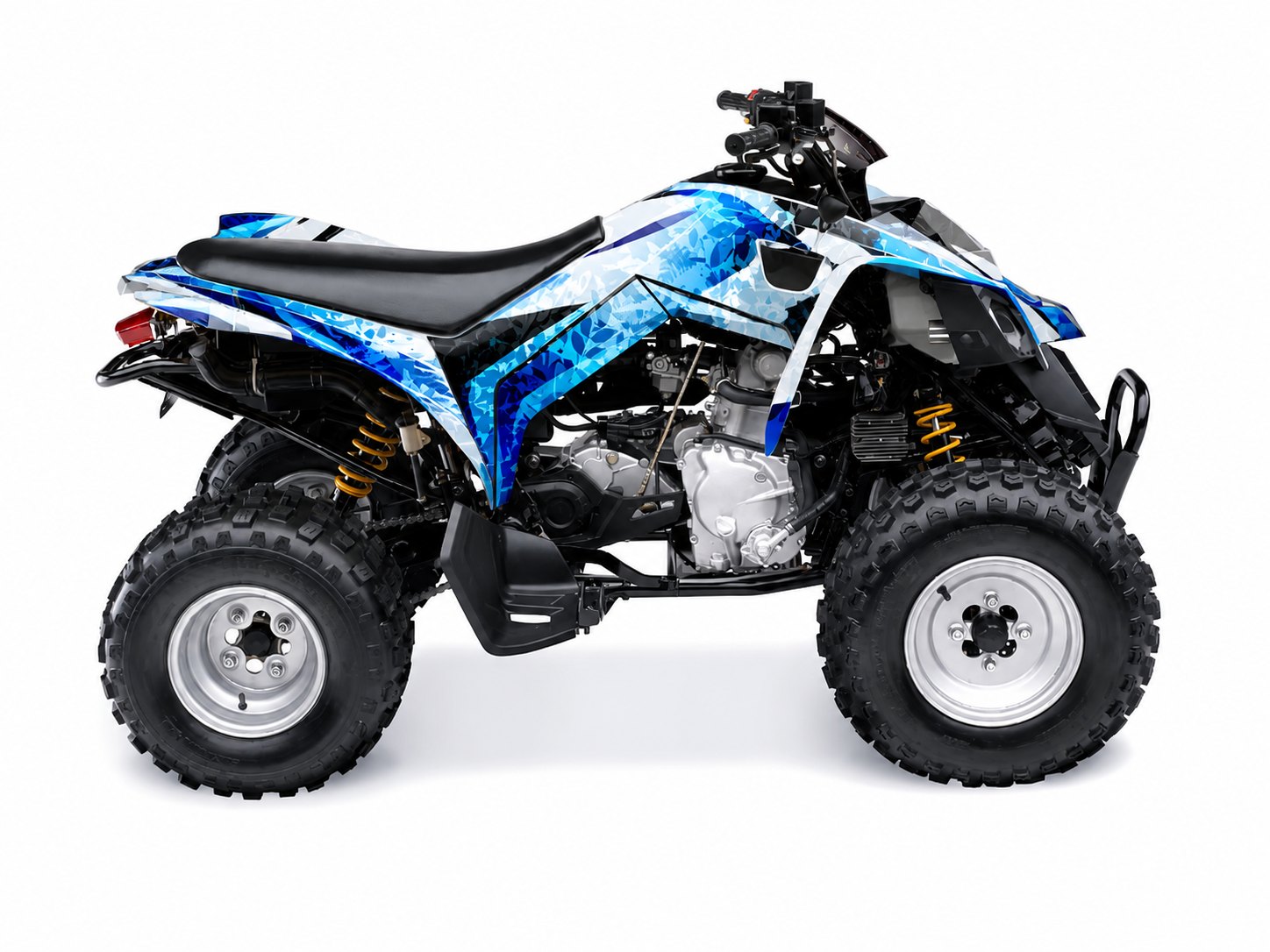 Kit de gráficas para ATV Can-Am DS 250 - Diseño 03 Arctic Strike - LedPro Racing