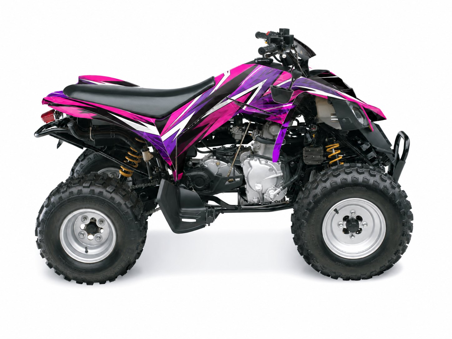 Kit de gráficas para ATV Can-Am DS 250 - Diseño 06 Magenta Blade - LedPro Racing