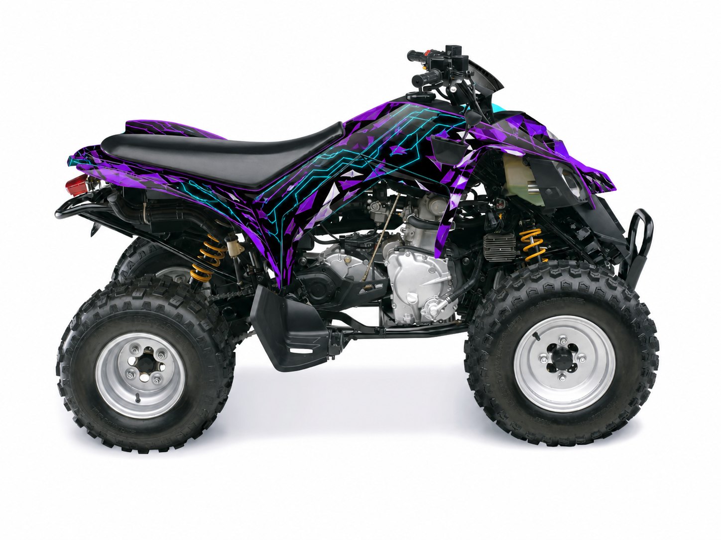 Kit de gráficas para ATV Can-Am DS 250 - Diseño 11 Neon Circuit - LedPro Racing