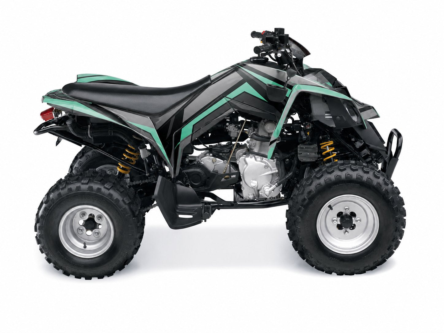 Kit de gráficas para ATV Can-Am DS 250 - Diseño 14 Stealth Mint - LedPro Racing
