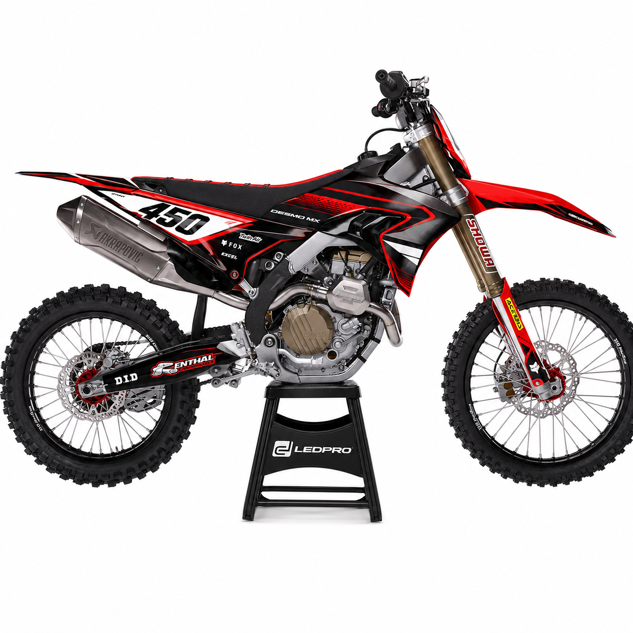 Kit de Gráficas para Motocross Ducati Desmo450 - Diseño 3