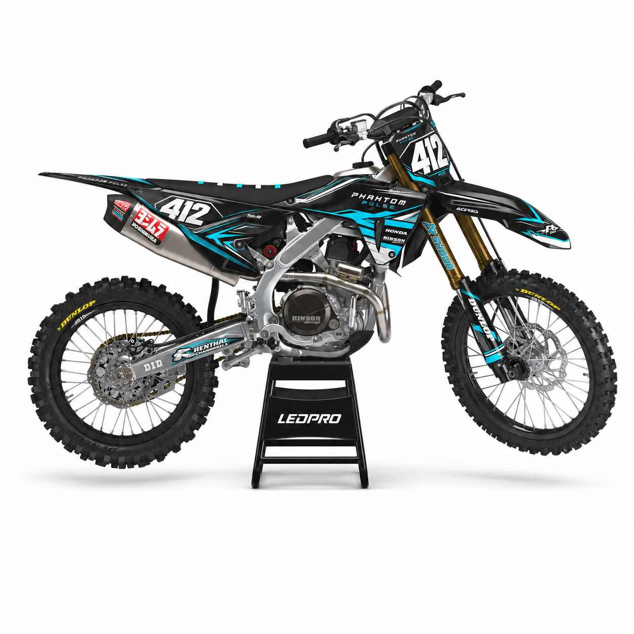 Kit de Gráficas para Motocross CRF450R - Diseño 1