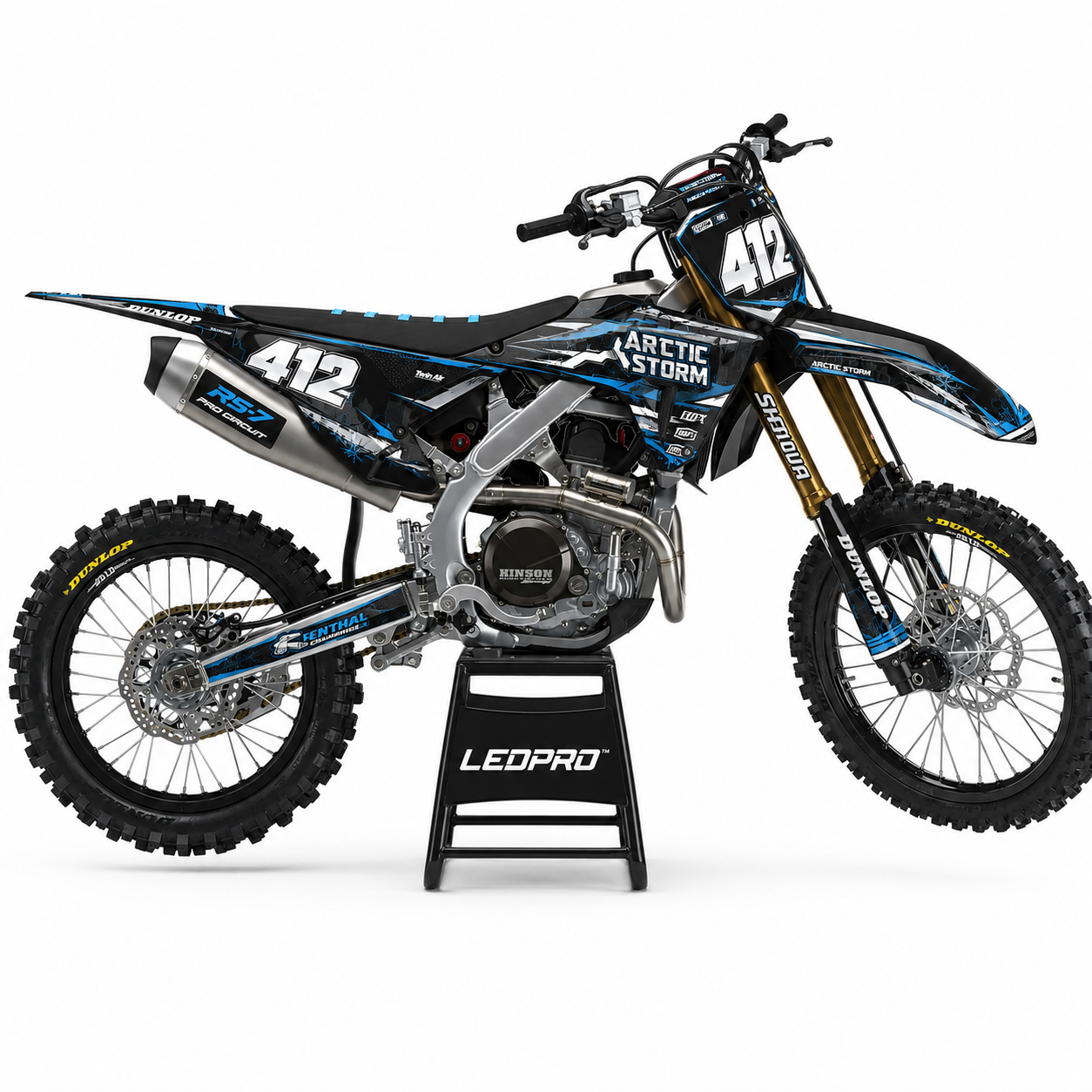 Kit de Gráficas para Motocross Honda CRF450R - Diseño 10
