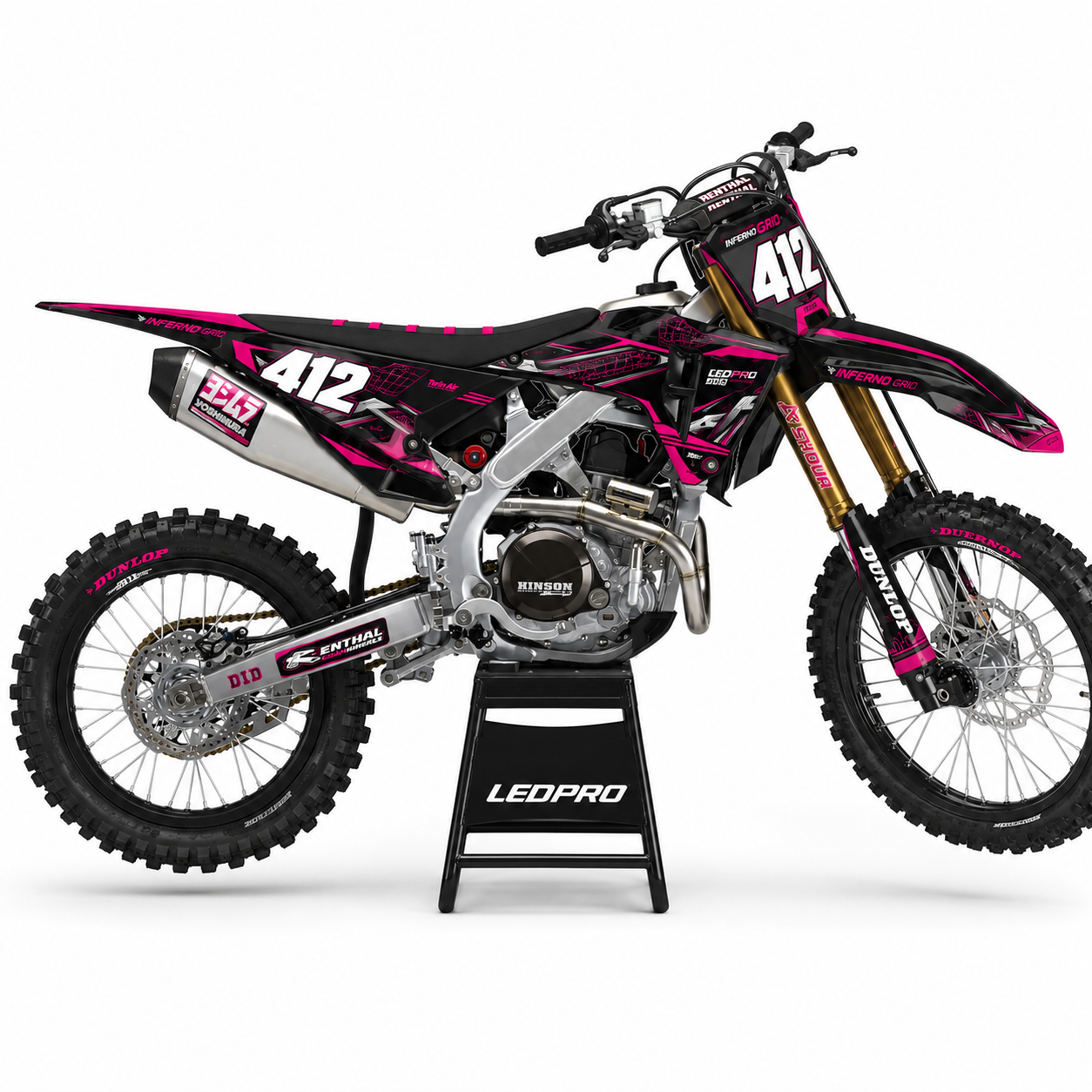 Kit de Gráficas para Motocross Honda CRF450R - Diseño 13