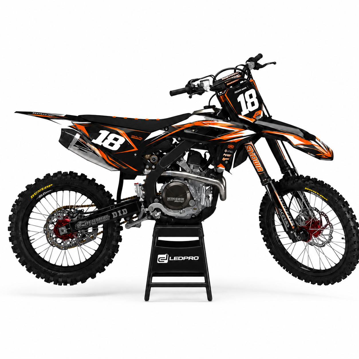 Kit de Gráficas para Motocross Honda CRF450R - Diseño 40