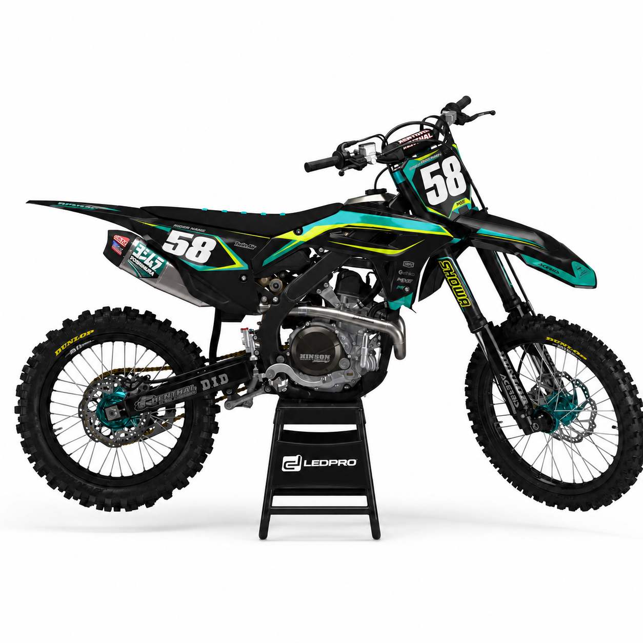 Kit de Gráficas para Motocross Honda CRF450R - Diseño 43
