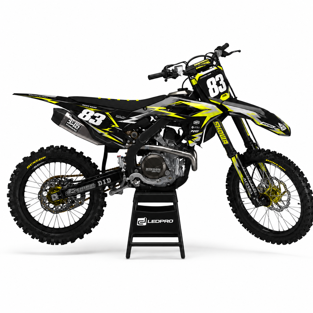 Kit de Gráficas para Motocross Honda CRF450R - Diseño 47
