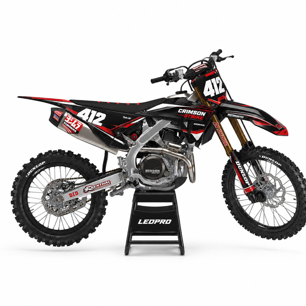 Kit de Gráficas para Motocross Honda CRF450R - Diseño 7