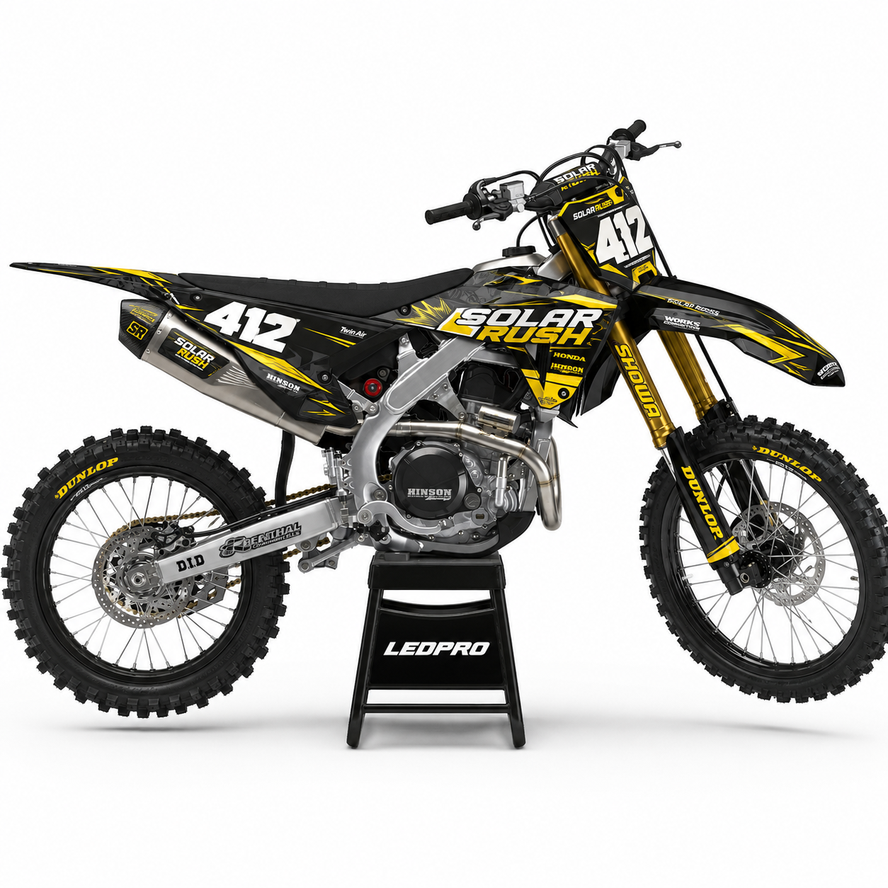 Kit de Gráficas para Motocross Honda CRF450R - Diseño 8