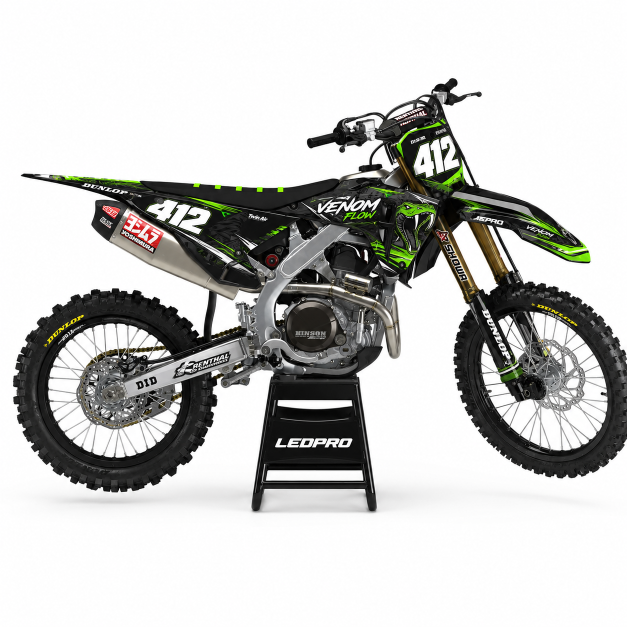 Kit de Gráficas para Motocross Honda CRF450R - Diseño 9