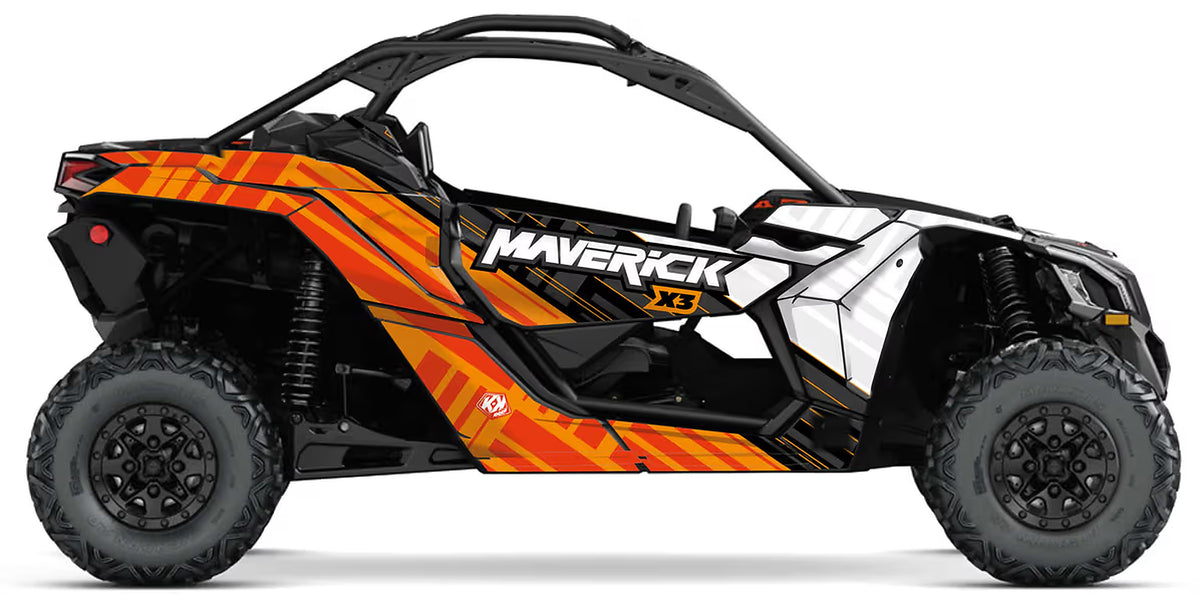 Kit de gráficas para UTV Can-Am Maverick - DISEÑO 12 - LedPro Racing