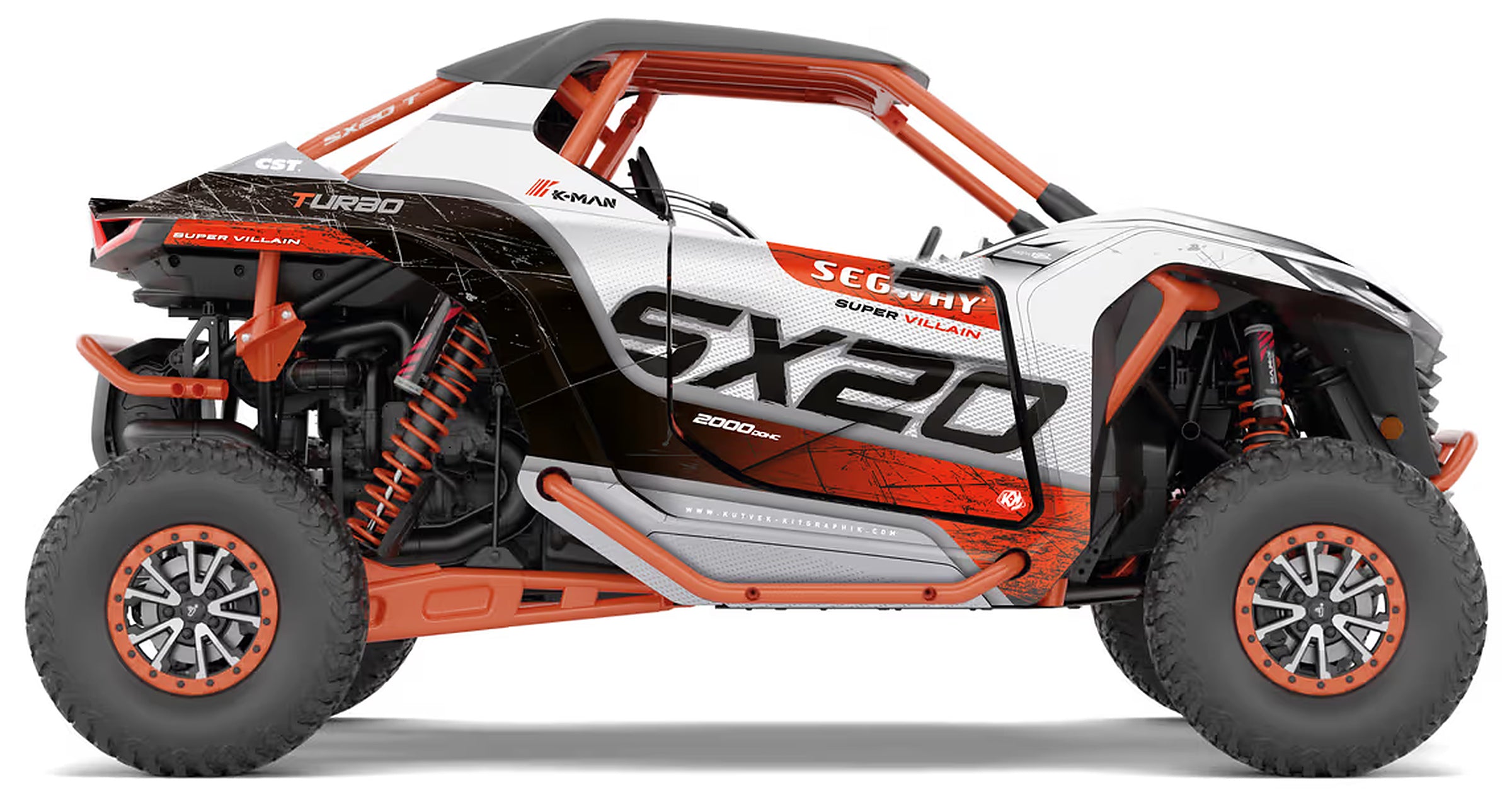 Kit de gráficas para UTV Segway Super Villain SX20 - DISEÑO 07 - LedPro Racing
