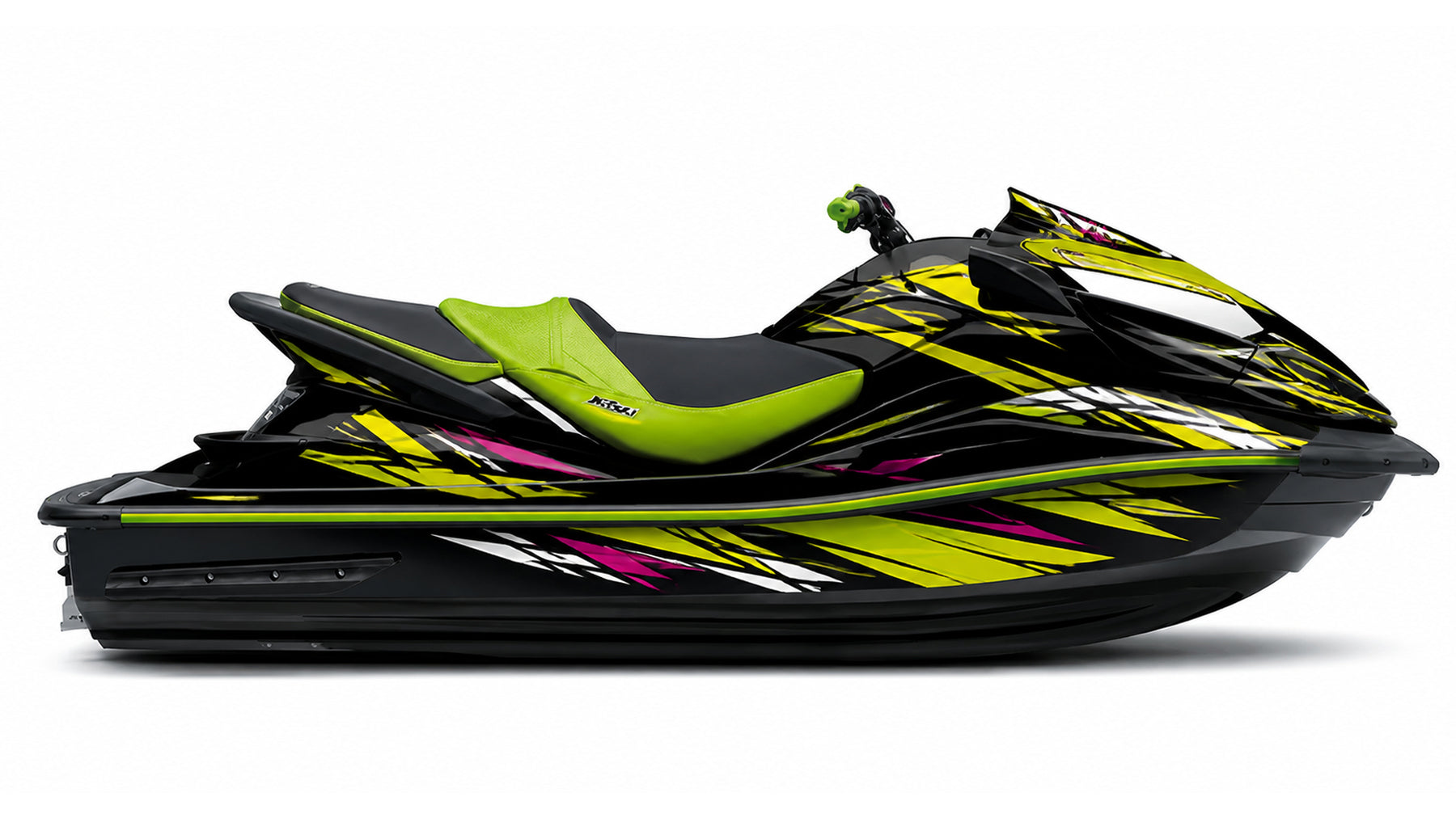 Kit de gráficas para moto de agua Kawasaki - Diseño 05 - LedPro Racing