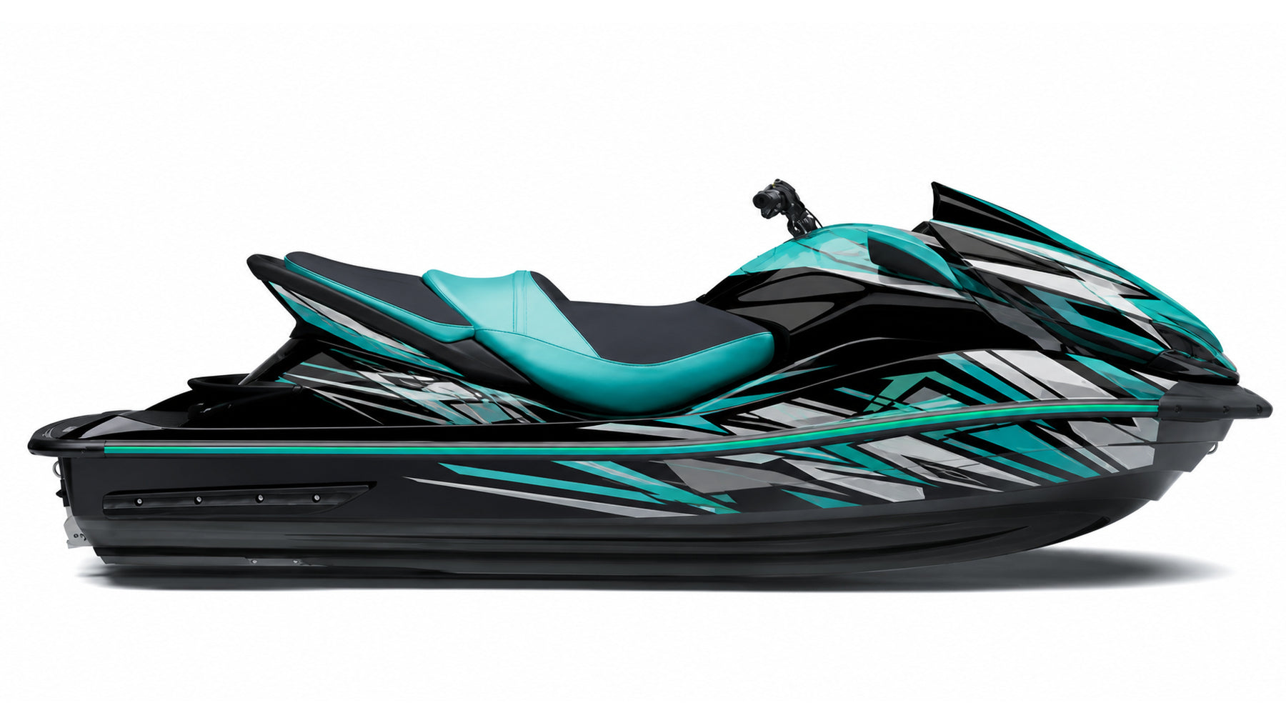 Kit de gráficas para moto de agua Kawasaki - Diseño 07 - LedPro Racing