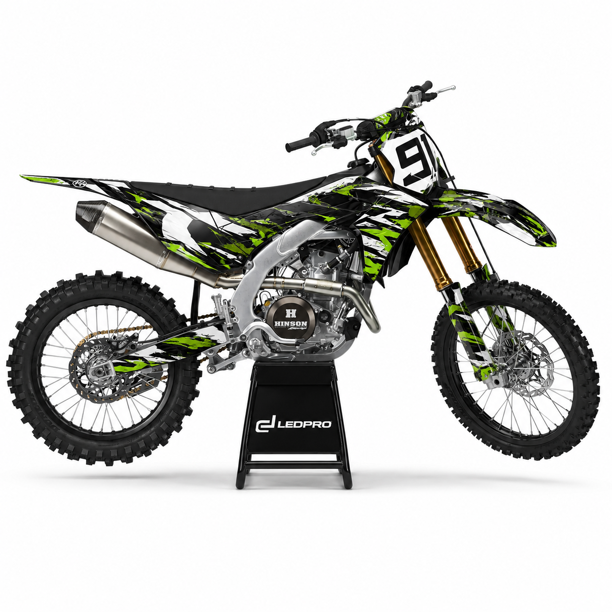 Kit de Gráficas para Motocross Kawasaki KX450F - Diseño 10