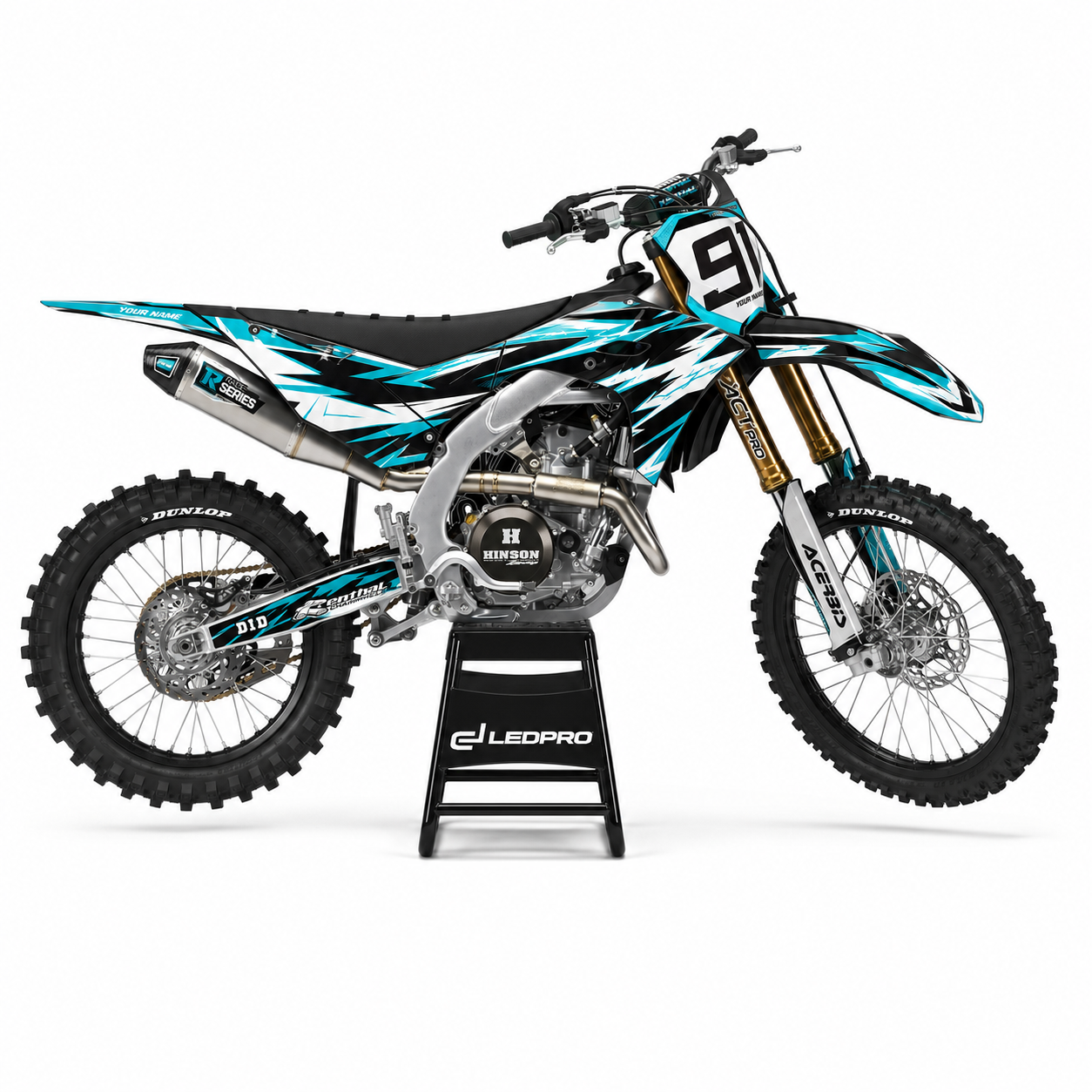 Kit de Gráficas para Motocross Kawasaki KX450F - Diseño 11