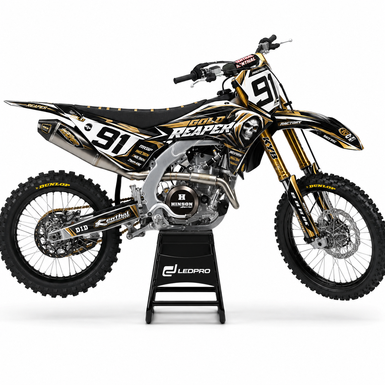 Kit de Gráficas para Motocross Kawasaki KX450F - Diseño 12