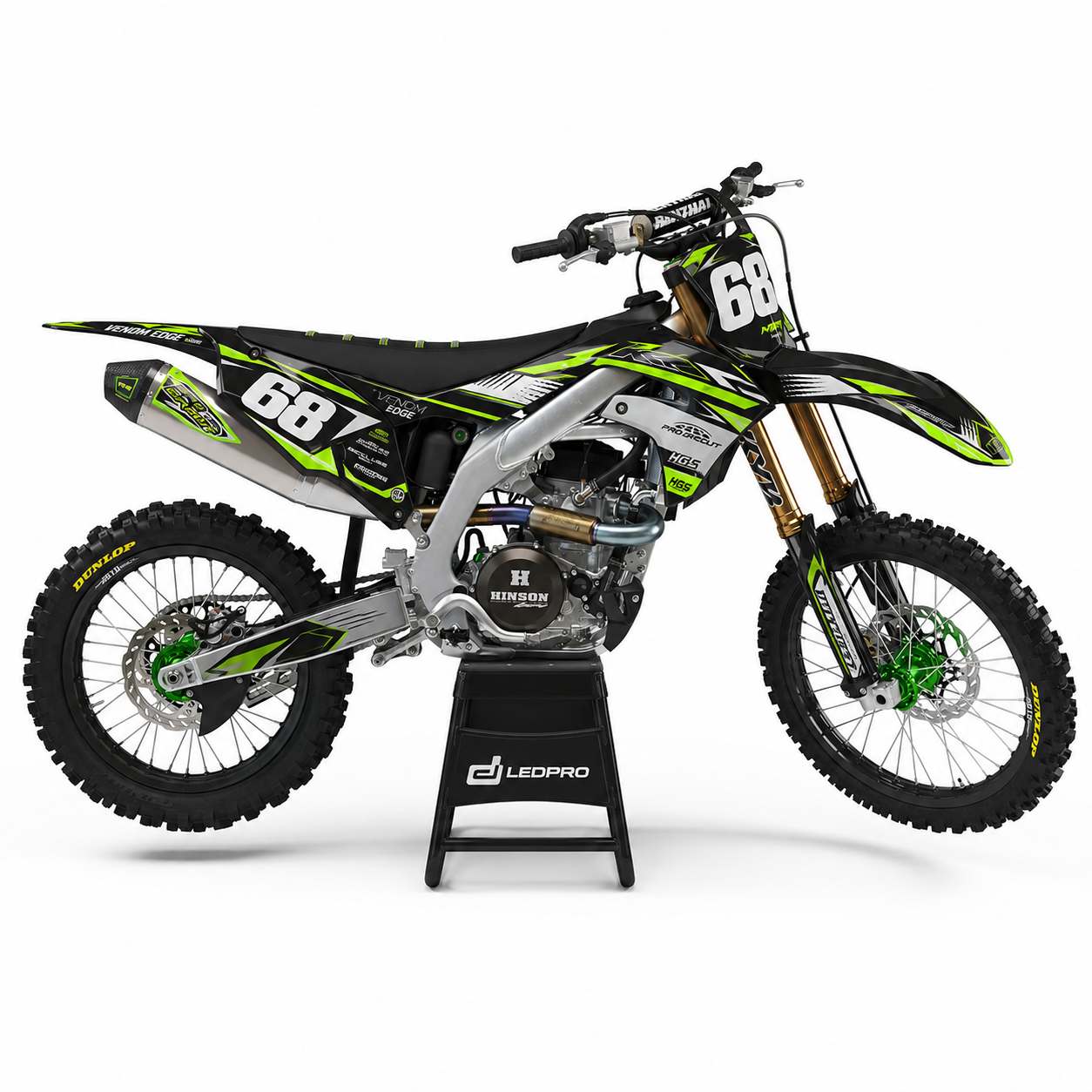Kit de Gráficas para Motocross Kawasaki KX450F - Diseño 32