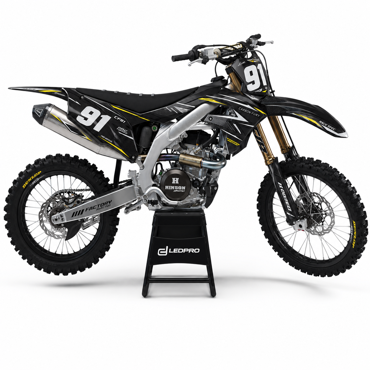 Kit de Gráficas para Motocross Kawasaki KX450F - Diseño 36