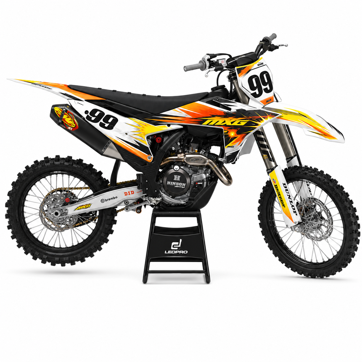 Kit de Gráficas para Motocross KTM SXF - Diseño 12