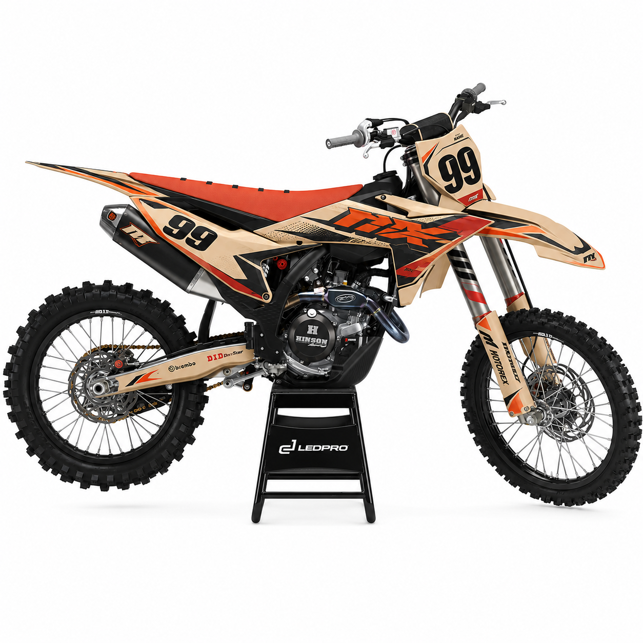 Kit de Gráficas para Motocross KTM SXF - Diseño 8