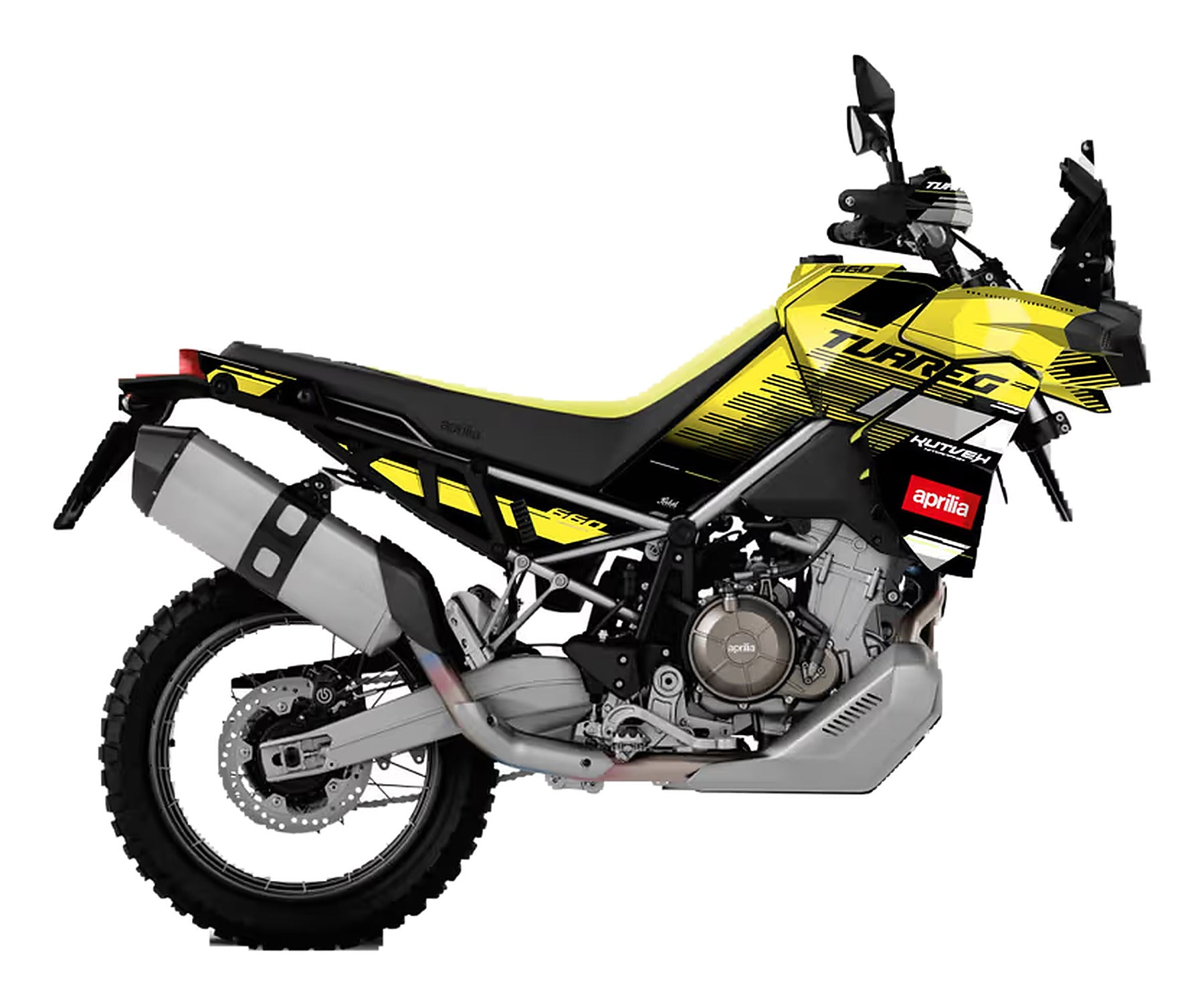 Kit de Gráficas para Moto Adventure Aprilia Tuareg - Diseño 02 - LedPro Racing