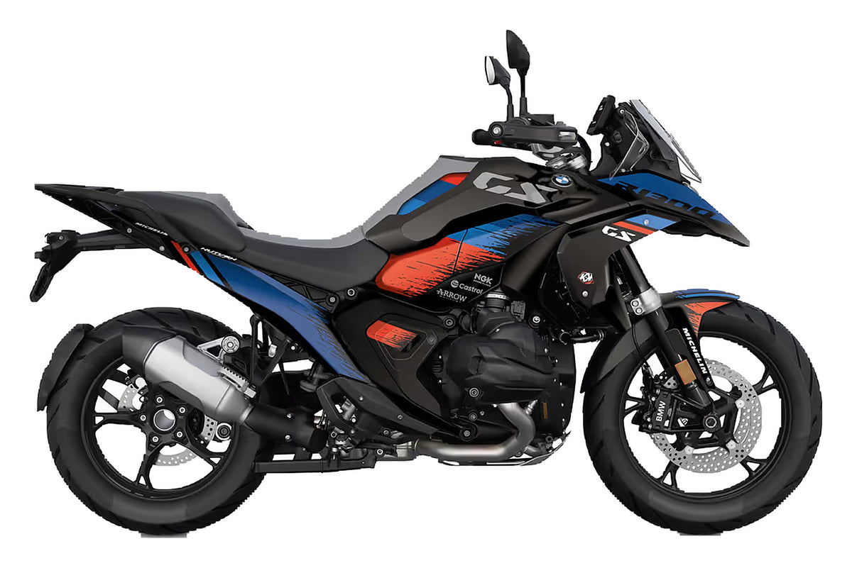 Kit de Gráficas para Moto Adventure BMW GS - Diseño 02 - LedPro Racing