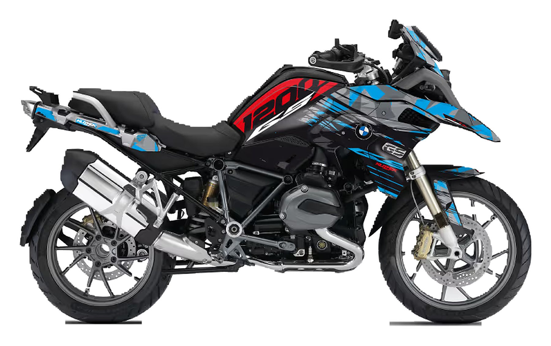 Kit de Gráficas para Moto Adventure BMW GS - Diseño 13 - LedPro Racing