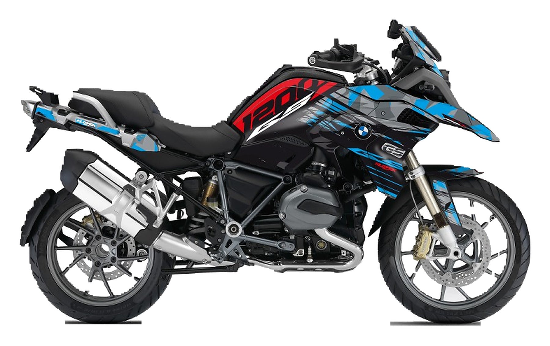 Kit de Gráficas para Moto Adventure BMW GS - Diseño 15 - LedPro Racing