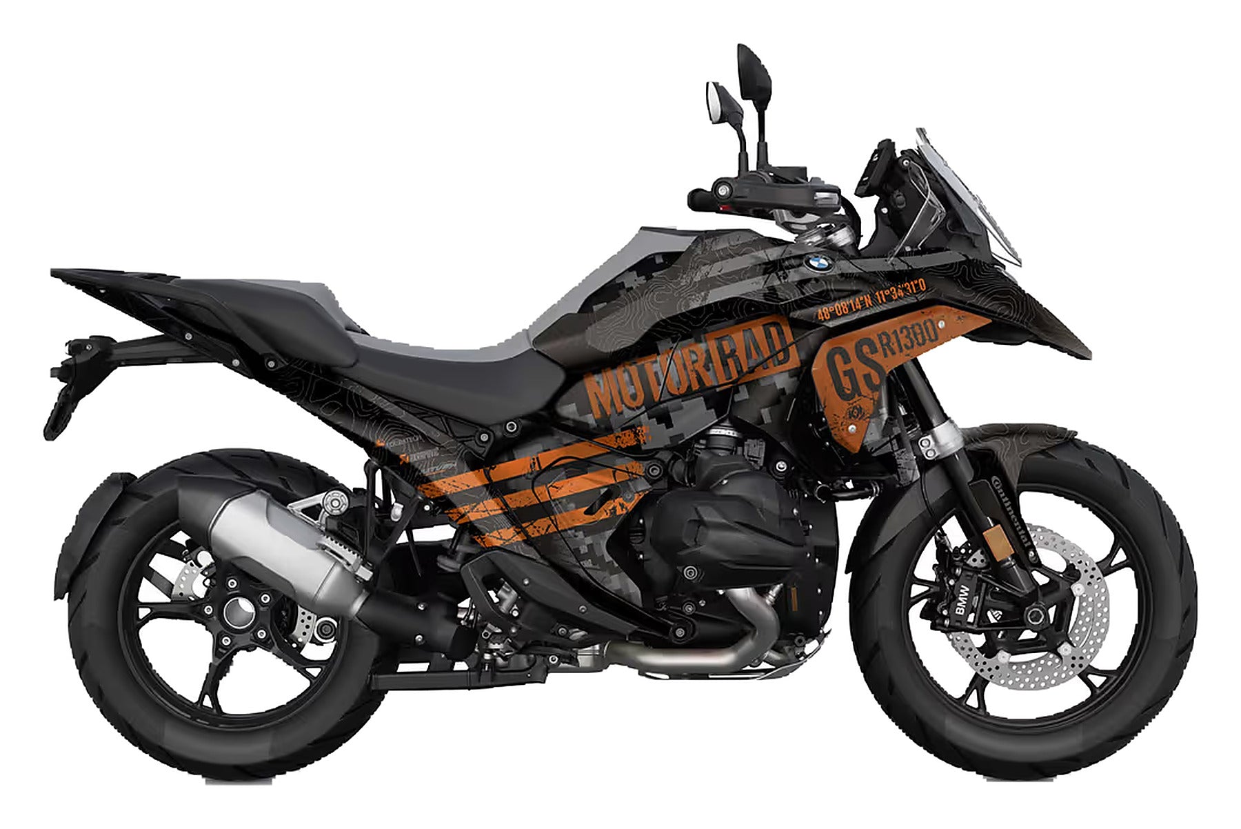 Kit de Gráficas para Moto Adventure BMW R 1300 GS - Diseño 09 - LedPro Racing