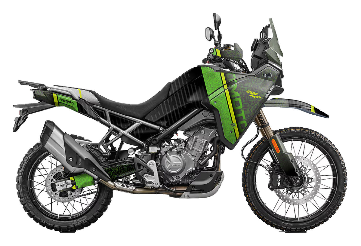 Kit de Gráficas para Moto Adventure CF Moto 450 MT - Diseño 01 - LedPro Racing