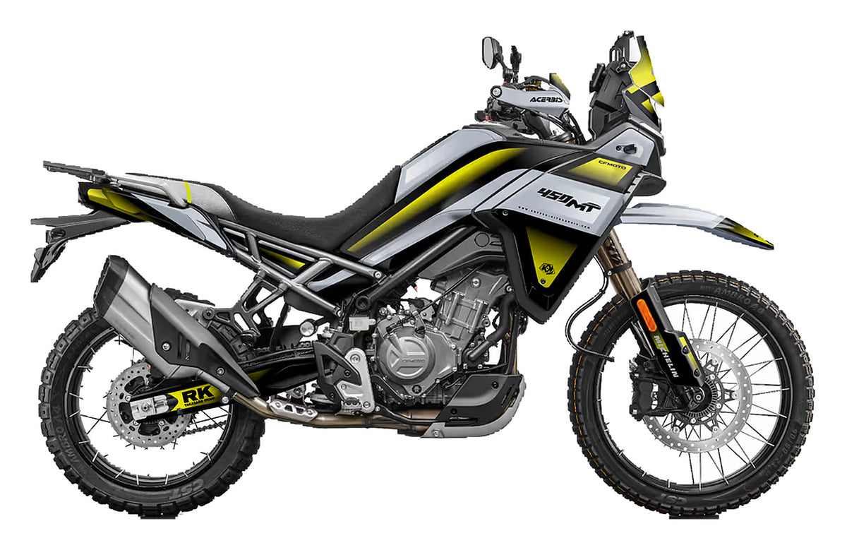 Kit de Gráficas para Moto Adventure CF Moto 450 MT - Diseño 08 - LedPro Racing