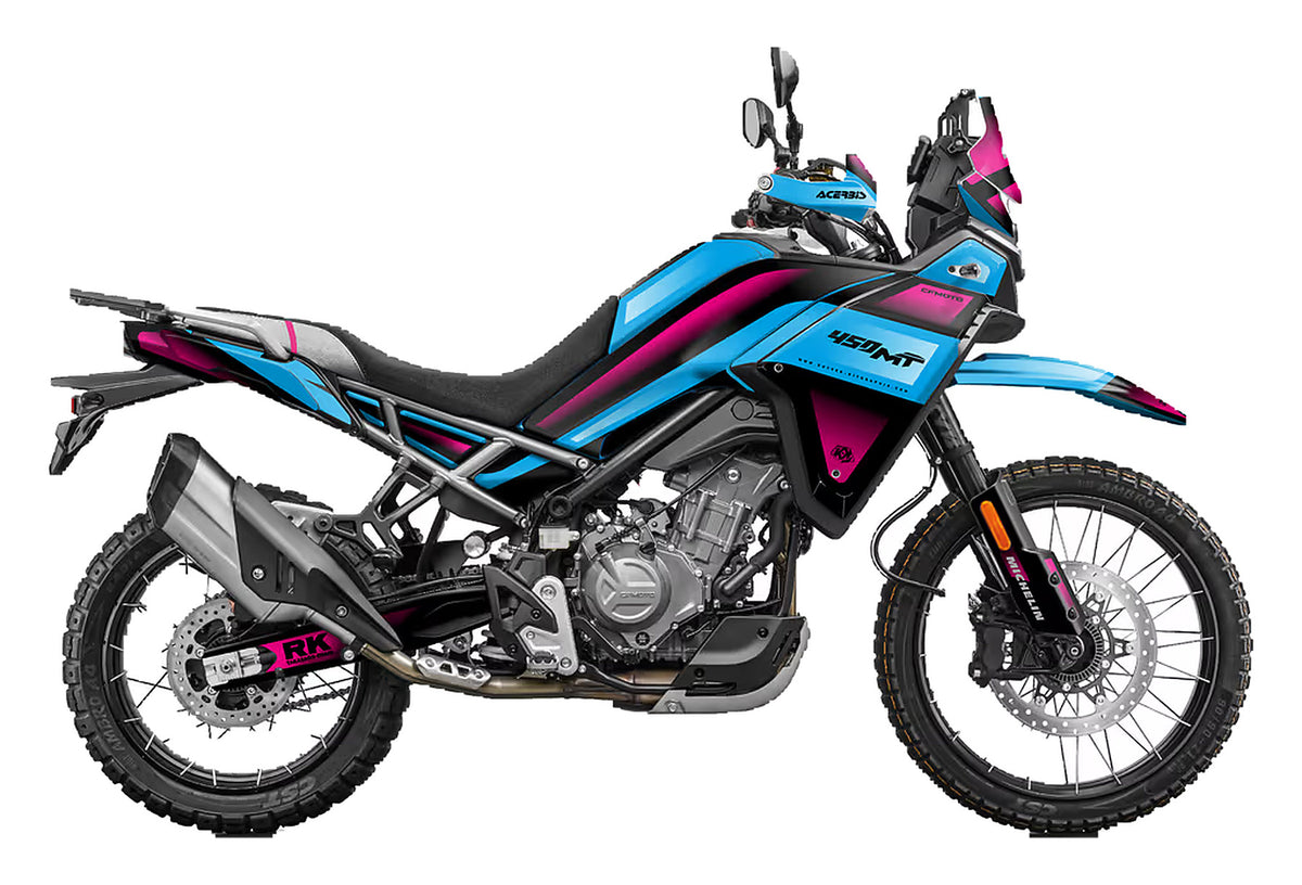 Kit de Gráficas para Moto Adventure CF Moto 450 MT - Diseño 09 - LedPro Racing