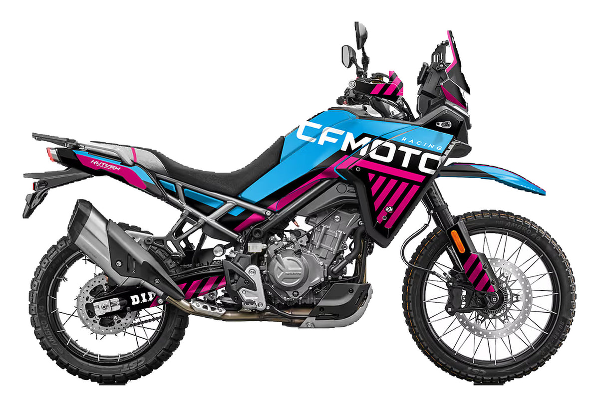 Kit de Gráficas para Moto Adventure CF Moto 450 MT - Diseño 12 - LedPro Racing