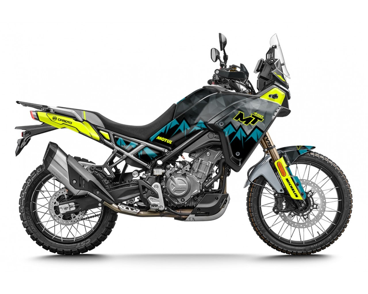 Kit de Gráficas para Moto Adventure CF Moto 450 MT - Diseño 23 - LedPro Racing