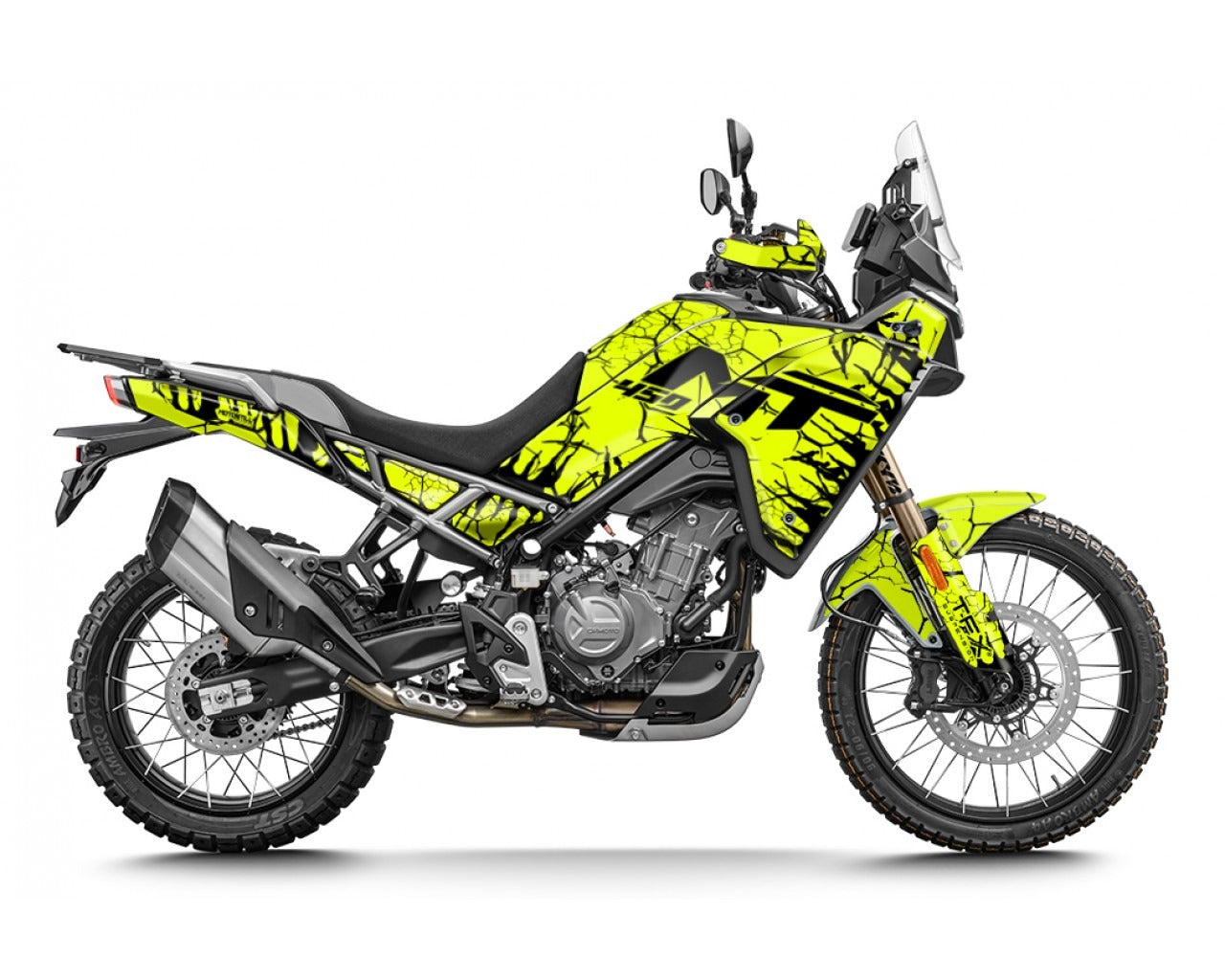 Kit de Gráficas para Moto Adventure CF Moto 450 MT - Diseño 24 - LedPro Racing