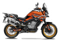 Kit de Gráficas para Moto Adventure CF Moto 800 MT - Diseño 17 - LedPro Racing