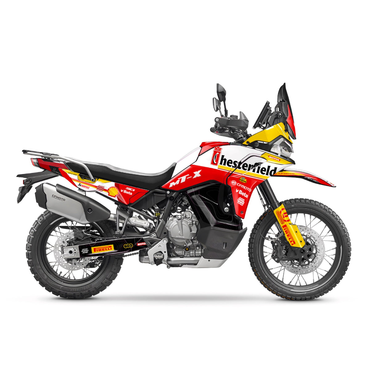 Kit de Gráficas para Moto Adventure CF Moto 800 MT - Diseño 23 - LedPro Racing