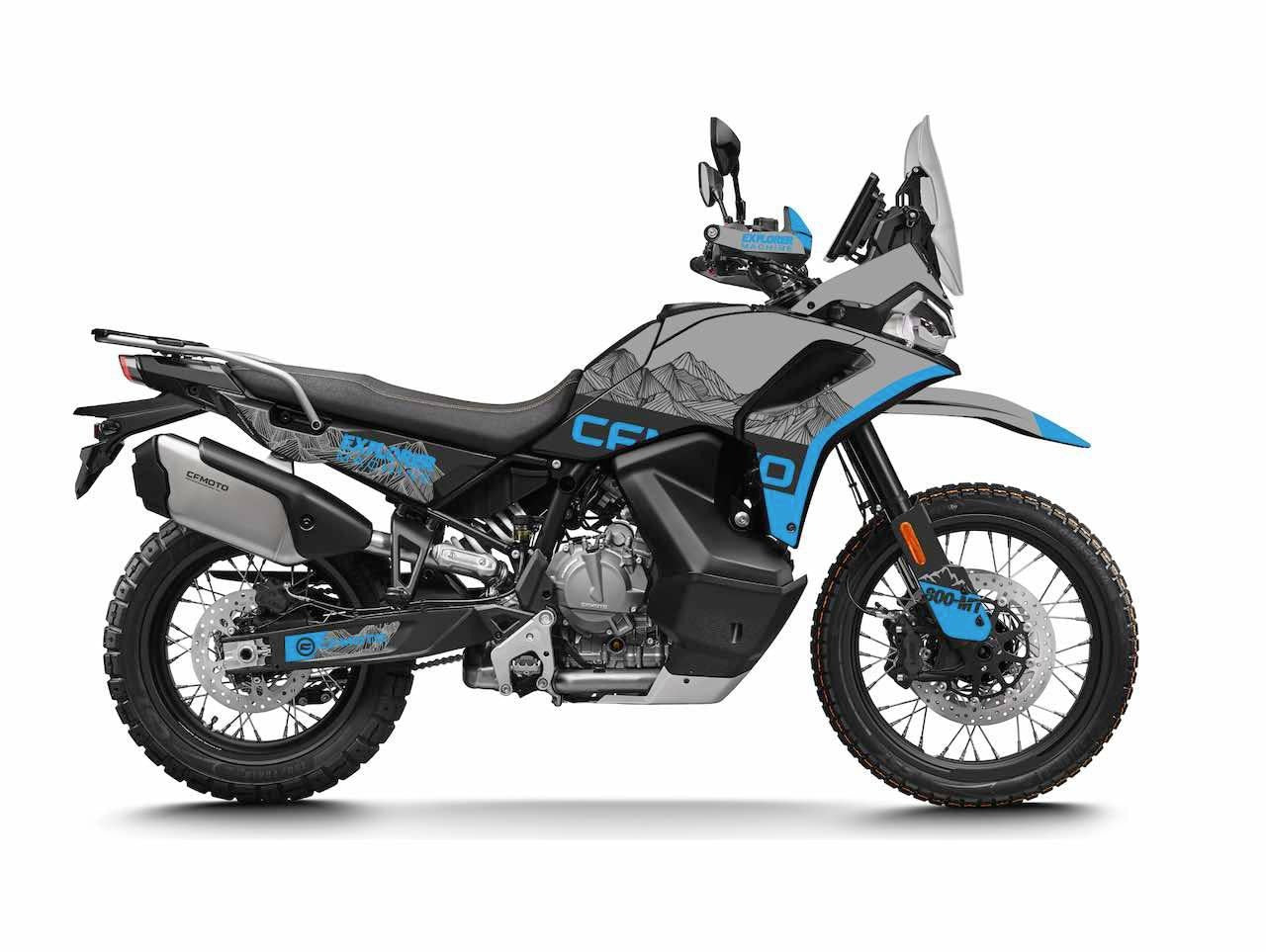 Kit de Gráficas para Moto Adventure CF Moto 800 MT - Diseño 24 - LedPro Racing
