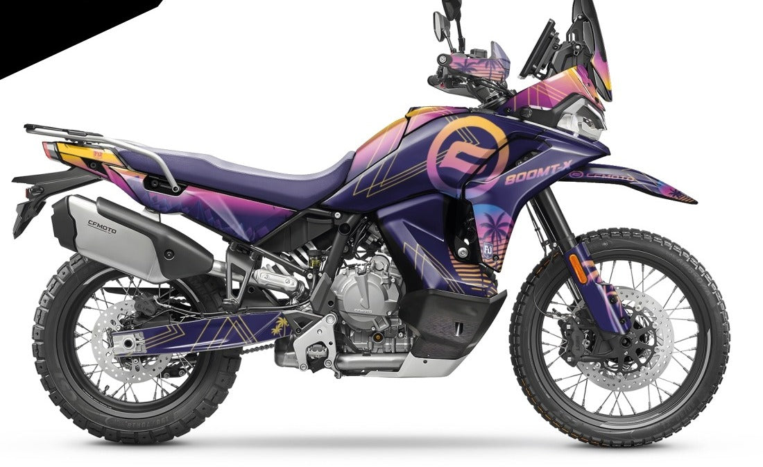 Kit de Gráficas para Moto Adventure CF Moto 800 MT - Diseño 30 - LedPro Racing