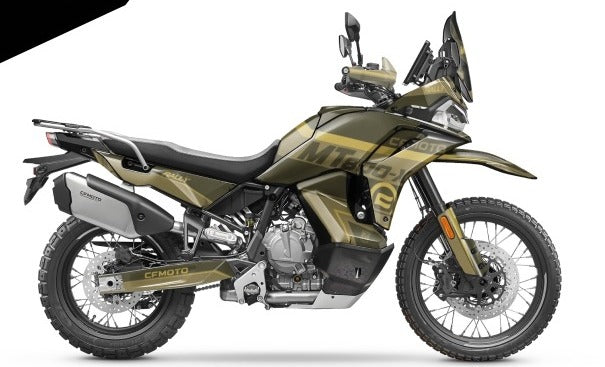 Kit de Gráficas para Moto Adventure CF Moto 800 MT - Diseño 34 - LedPro Racing